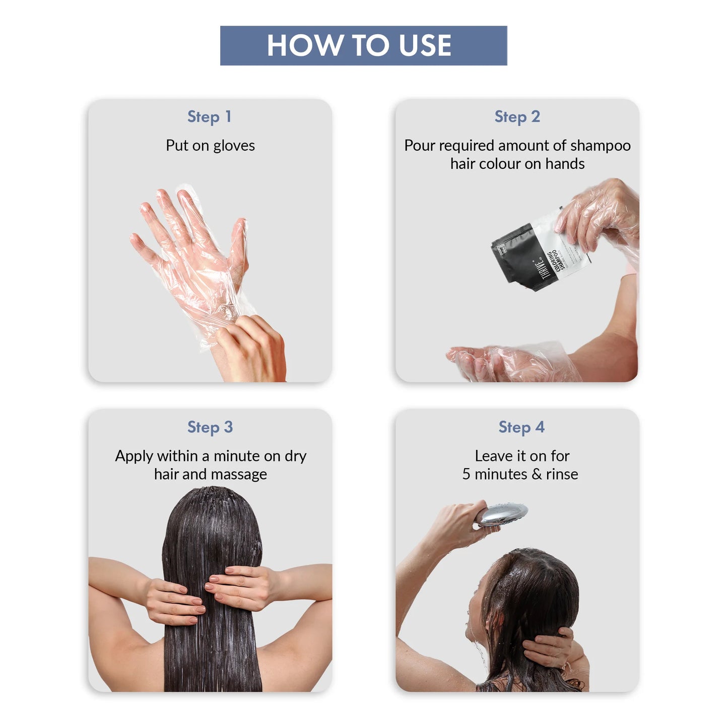 how to use hair colour dye shampoo