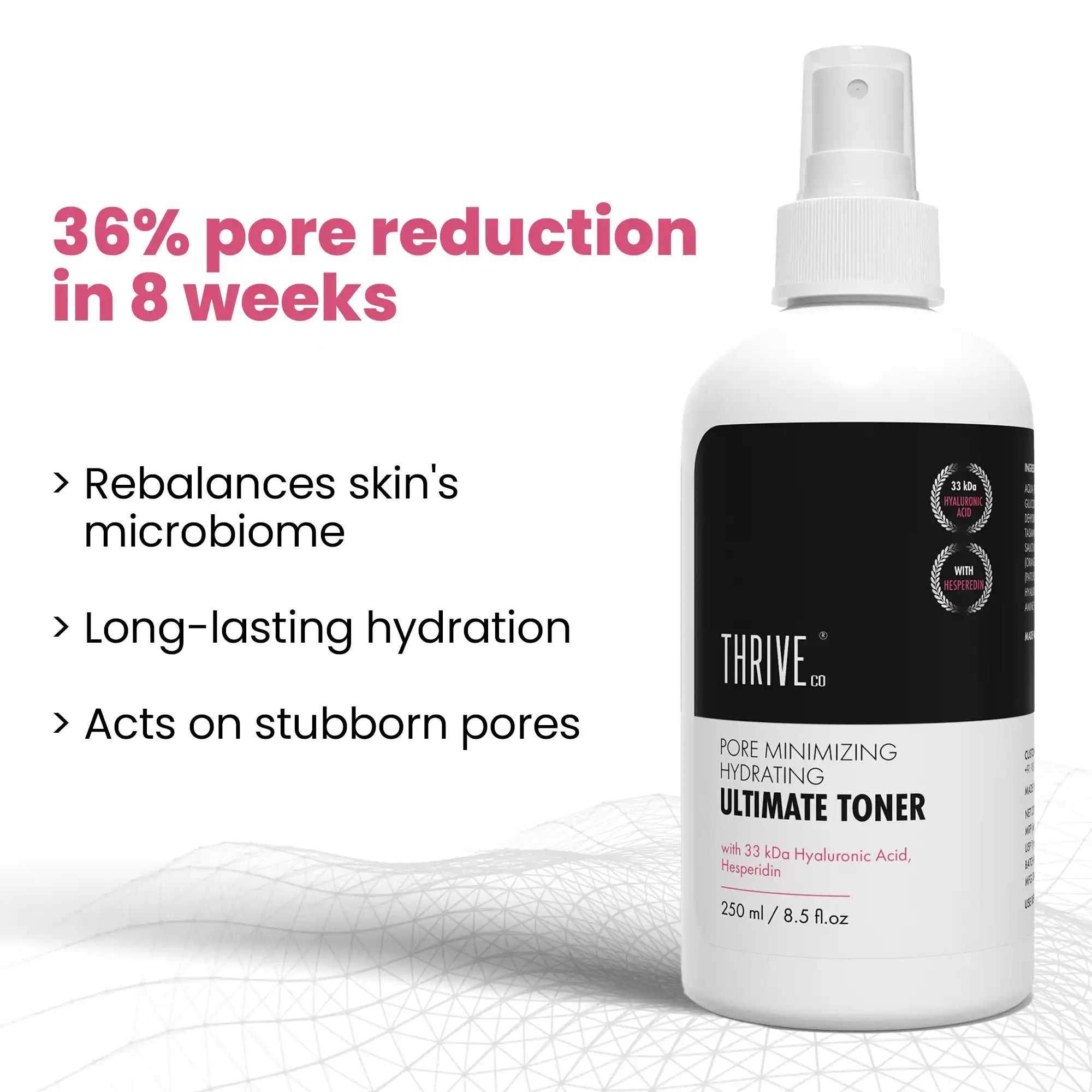 thriveco pore tightening toner reduces open pores in 8 weeks