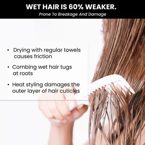 thriveco hair towel for hair breakage treatment