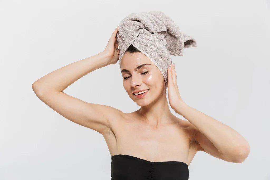 Towel-Drying hair 