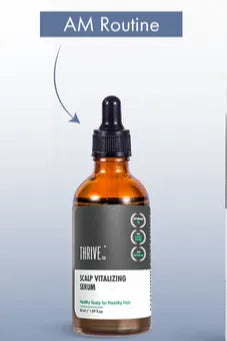 AM Routine of How to Use ThriveCo Hair Growth Supplement for Women