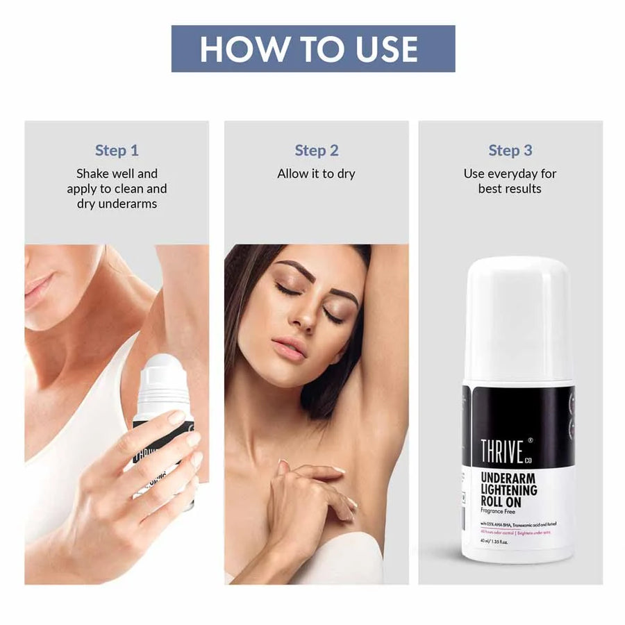 ThriveCo Underarm Lightening Roll on, 40ml