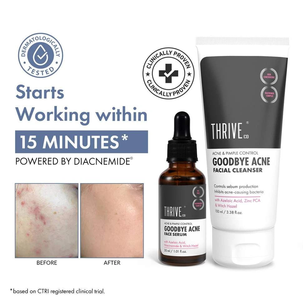 Goodbye Acne Cleanser (100ml) & Acne Serum (30ml)