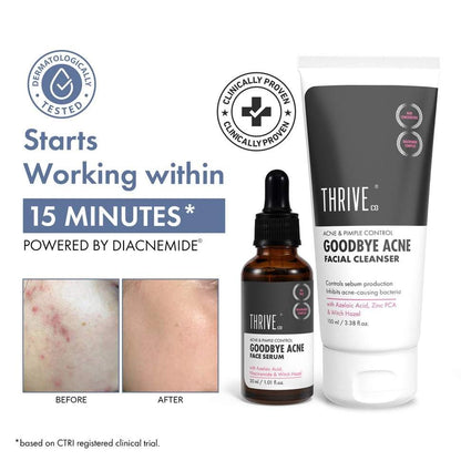 Goodbye Acne Cleanser (100ml) & Acne Serum (30ml)