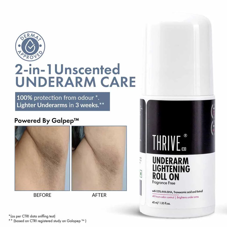 ThriveCo Underarm Lightening Roll on, 40ml