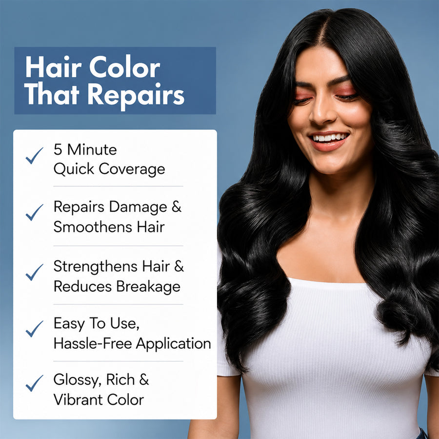 ThriveCo 5 Minutes Coloring Shampoo Natural Black, 400ml
