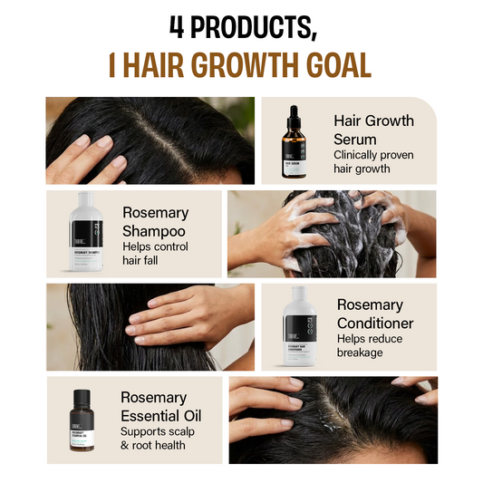 Anti Hair Fall Combo Rosemary shampoo + Rosemary Conditioner + Rosemary essential oil + Hair Growth Serum