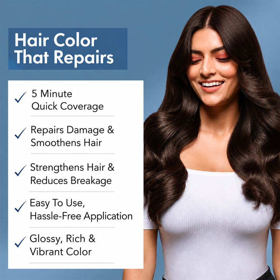 ThriveCo 5 Minutes Coloring Shampoo Dark Brown, 400ml