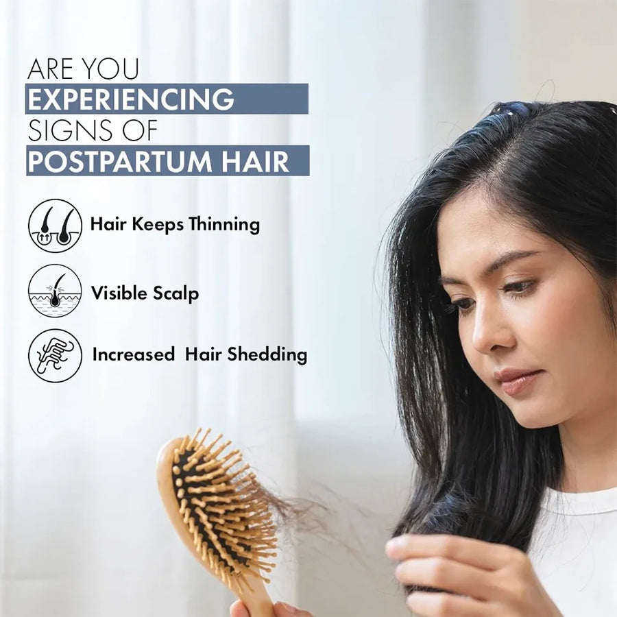 Hair Growth Serum, 50ml + Women's Post Partum Hair Growth Supplement, 60N