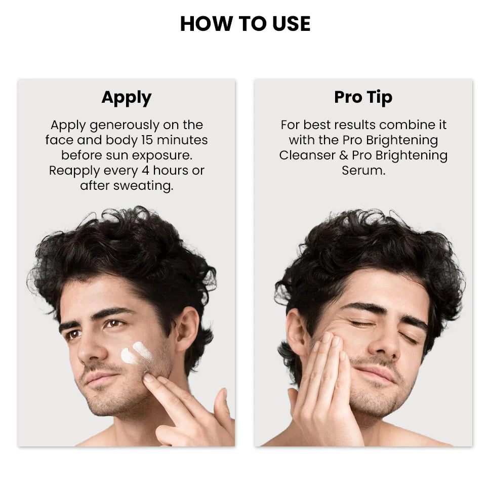 Brightening PRO Sunscreen SPF 50+ PA++++ For Men, 50 ml