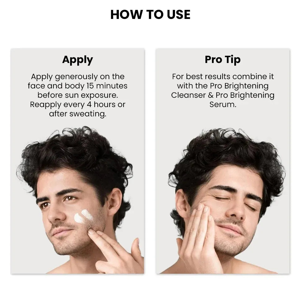 Brightening PRO Sunscreen SPF 50+ PA++++ For Men, 50 ml