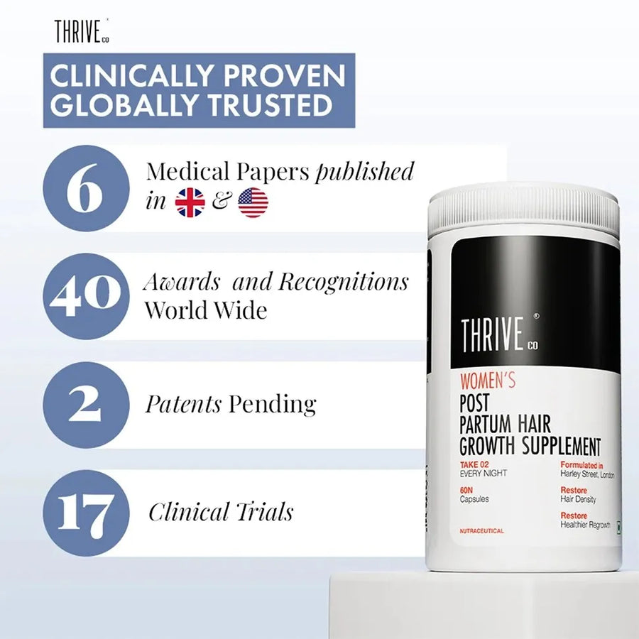 Hair Growth Serum, 50ml + Women's Post Partum Hair Growth Supplement, 60N