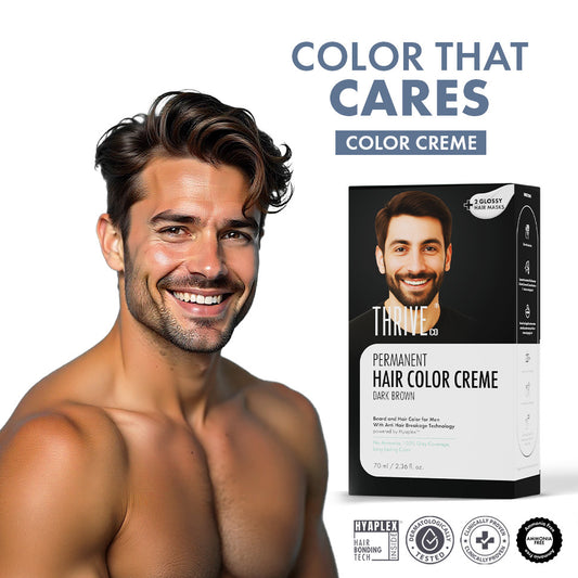 Dark Brown Permanent Hair Color Creme, 70 ml