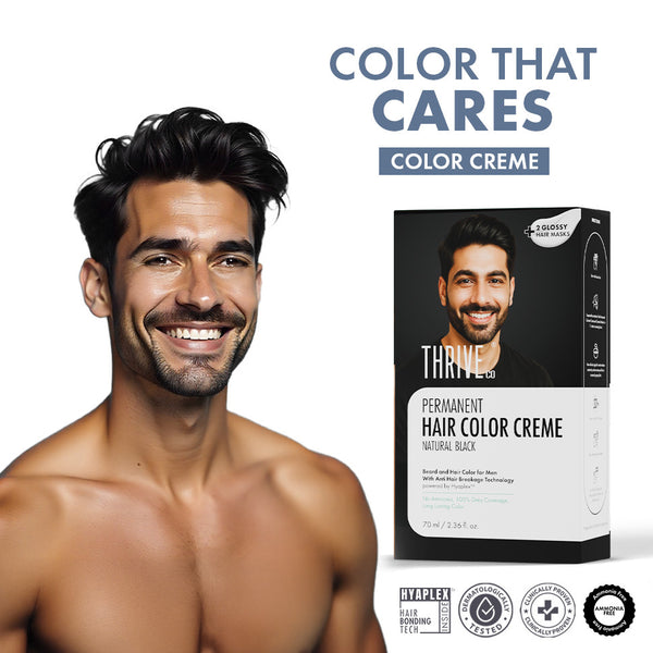 Natural black Permanent Hair Color Creme, 70 ml