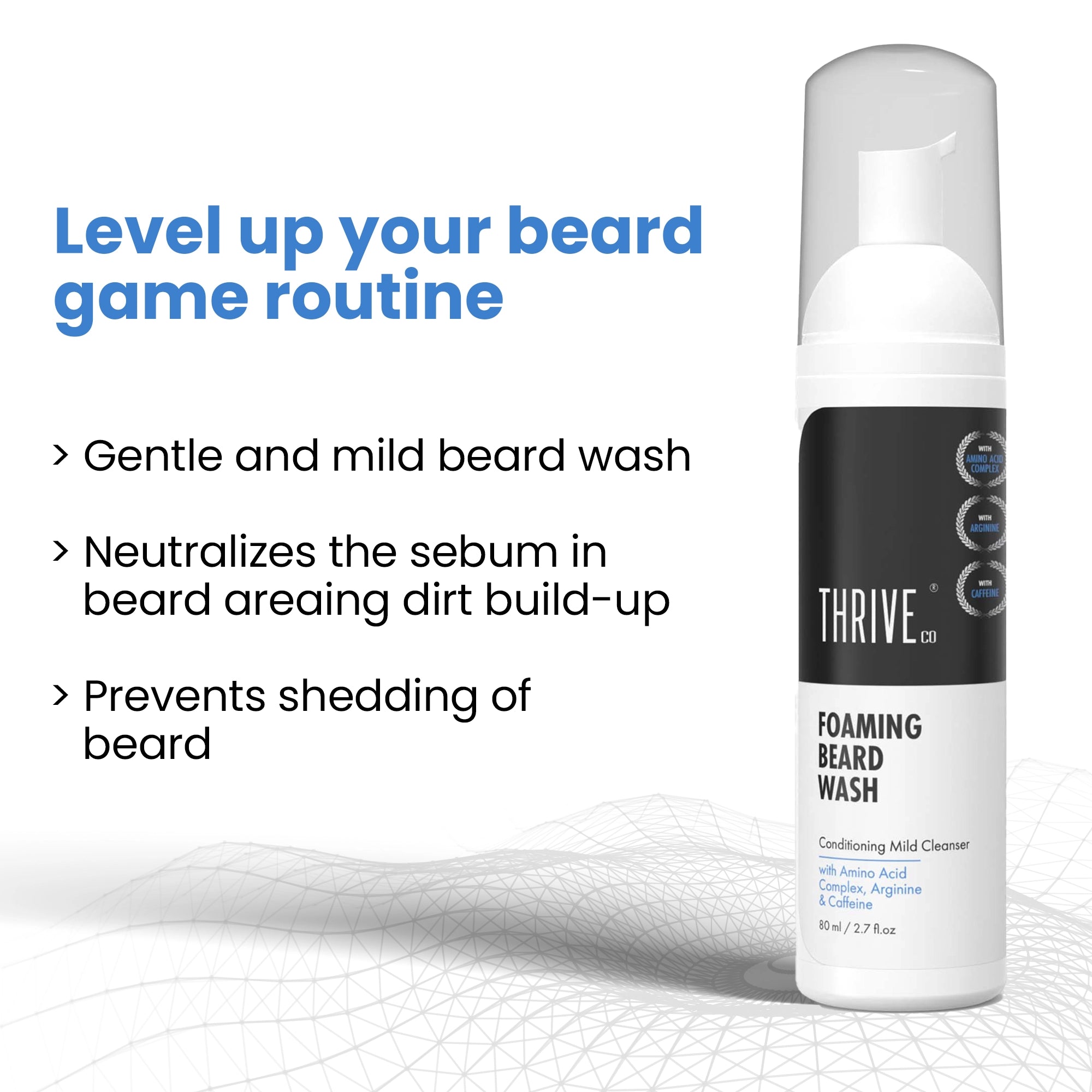 ThriveCo Foaming Beard Wash, 80ml