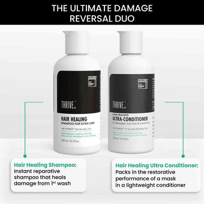 Hair Healing Shampoo (250ml) + ThriveCo Hair Healing Conditioner (250ml) Combo
