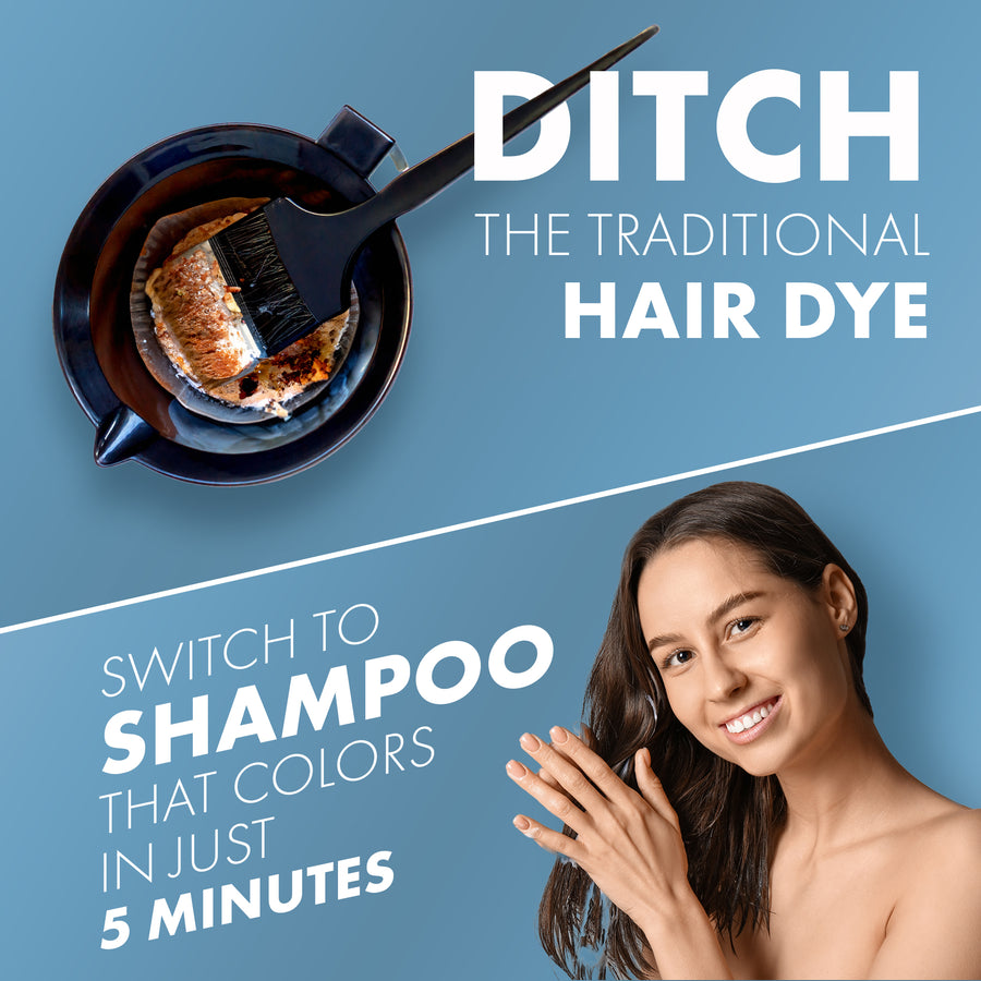 Natural Black Coloring Shampoo, 80ml