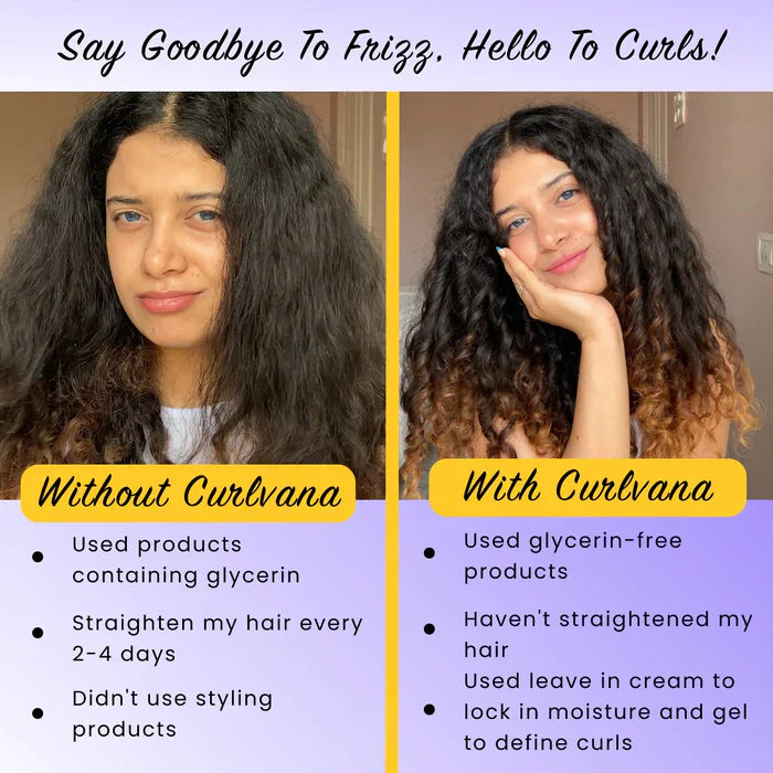 Curlvana Curl Cleanse Shampoo & Curl-Defining Styling Gel Combo, 200ml each