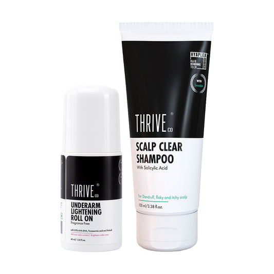 Scalp Care Shampoo,100ml + ThriveCo Underarm Roll on