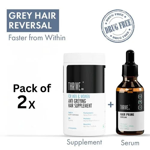 Anti-Grey Hair Prime Serum, 50 ml + Supplements 30N