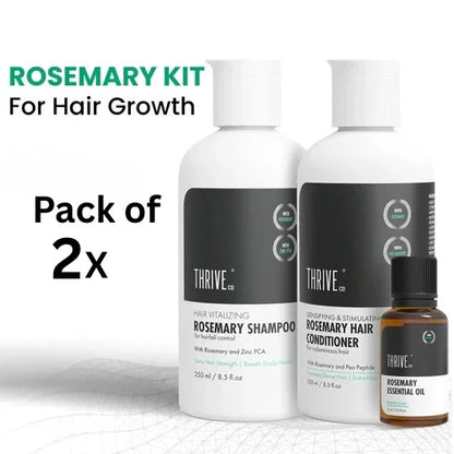 Rosemary Kit: Rosemary Shampoo(250ml), Conditioner (250ml) & Rosemary Essential Oil (15ml) Combo
