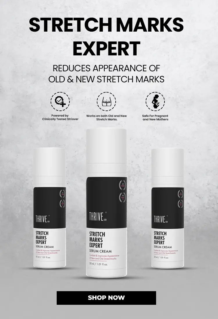 Get ThriveCo Stretch Marks Expert Serum Cream and reduce stretch marks in 28 days