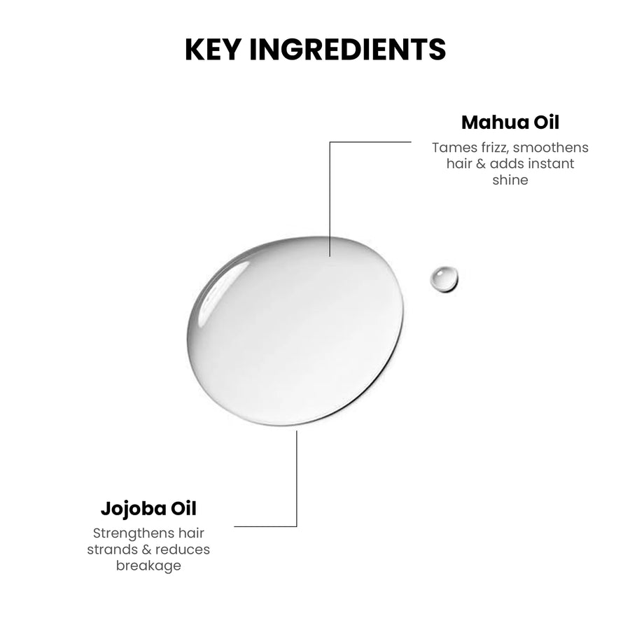 Frizz Tamer Smoothing Hair Oil Serum, 30ml