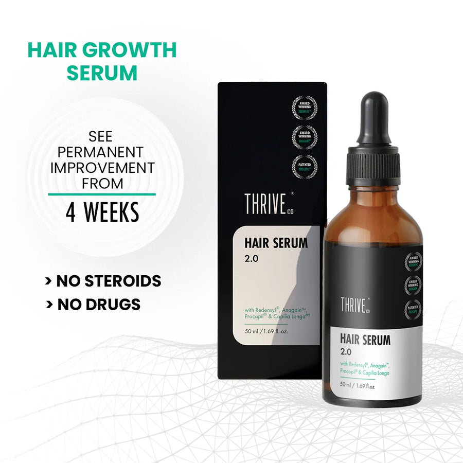 ThriveCo Hair Growth Serum 2.0 with Redensyl, Capilia Longa, Anagain & Procapil
