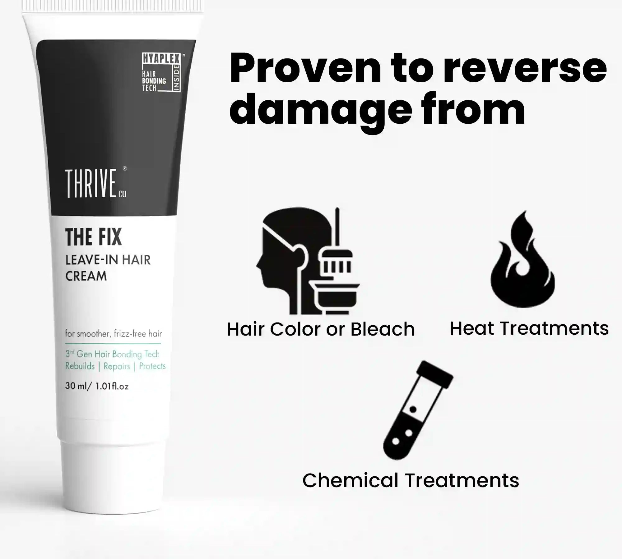 ThriveCo The Fix leave-in hair cream for damaged hair