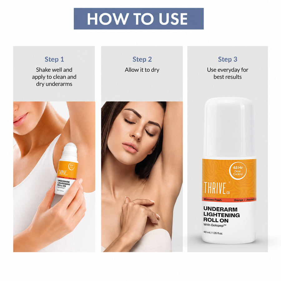 ThriveCo Underarm Lightening Roll on - Mimosa Fresh, 40ml