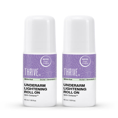ThriveCo Underarm Lightening Roll on - WHITE OUD, 40ml Pack of 2