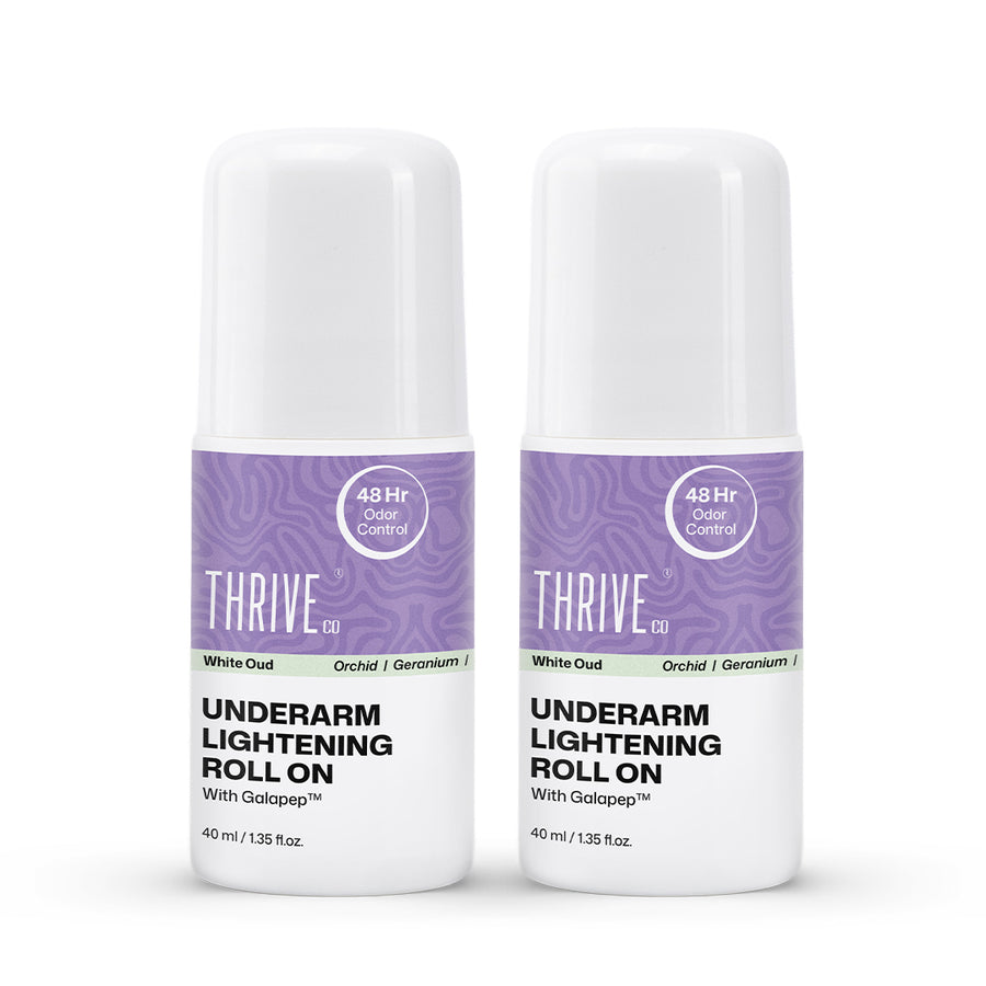 ThriveCo Underarm Lightening Roll on - WHITE OUD, 40ml Pack of 2