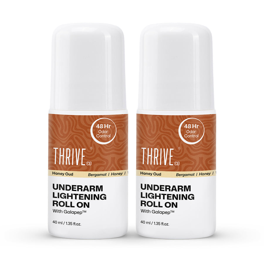 ThriveCo Underarm Lightening Roll on - HONEY OUD, 40ml Pack of 2