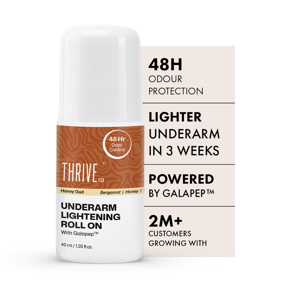 ThriveCo Underarm Lightening Roll on - HONEY OUD, 40ml