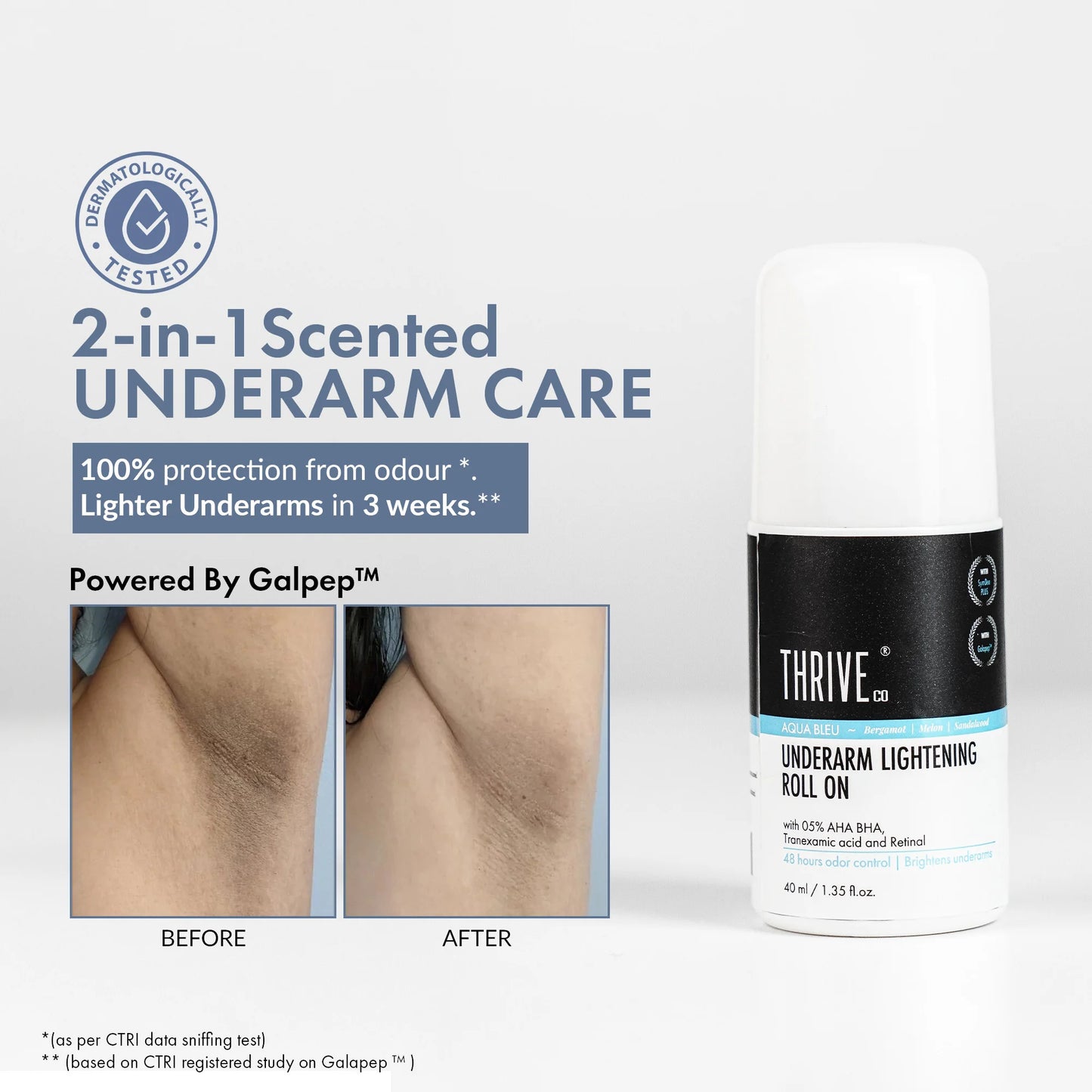 ThriveCo Underarm Lightening Roll on, 40ml