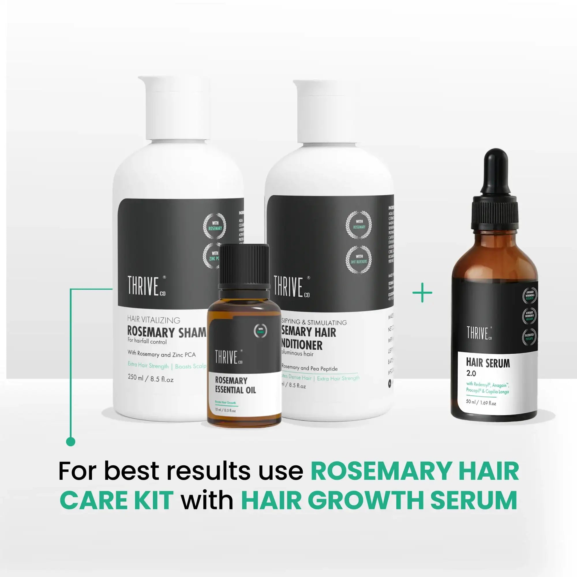 for best results use rosemary hair care kit with hair growth serum