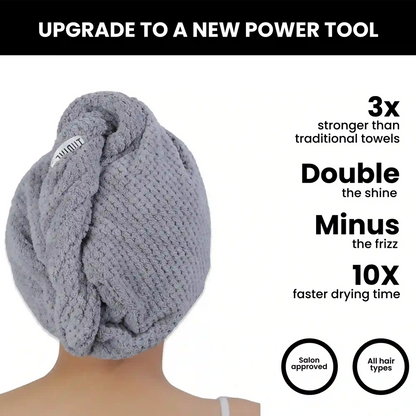 hair drying towel wrap for long hair