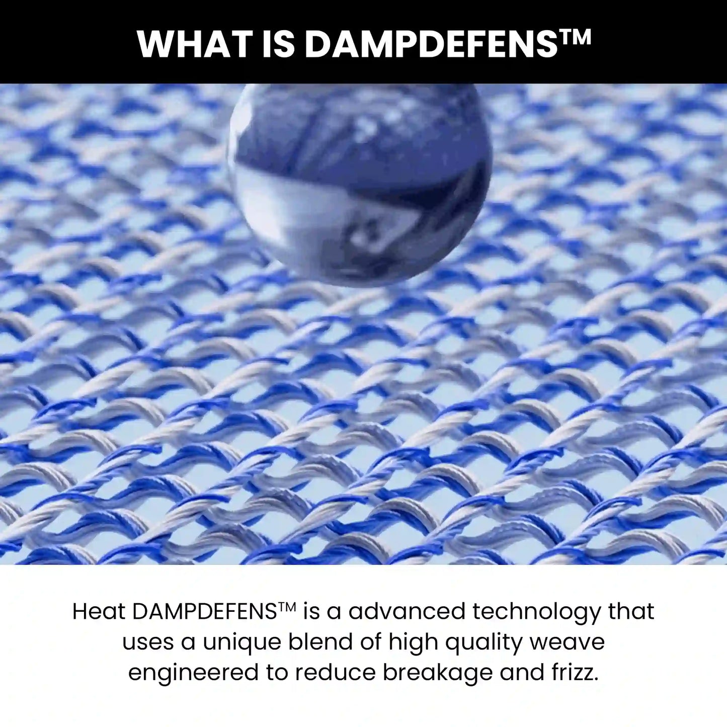 hair towel wrap with DAMPdefens™