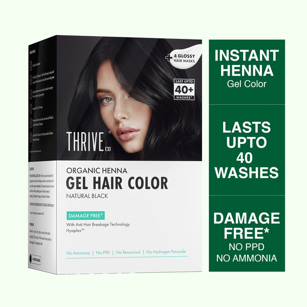 Dark Brown Organic Henna Gel Hair Color