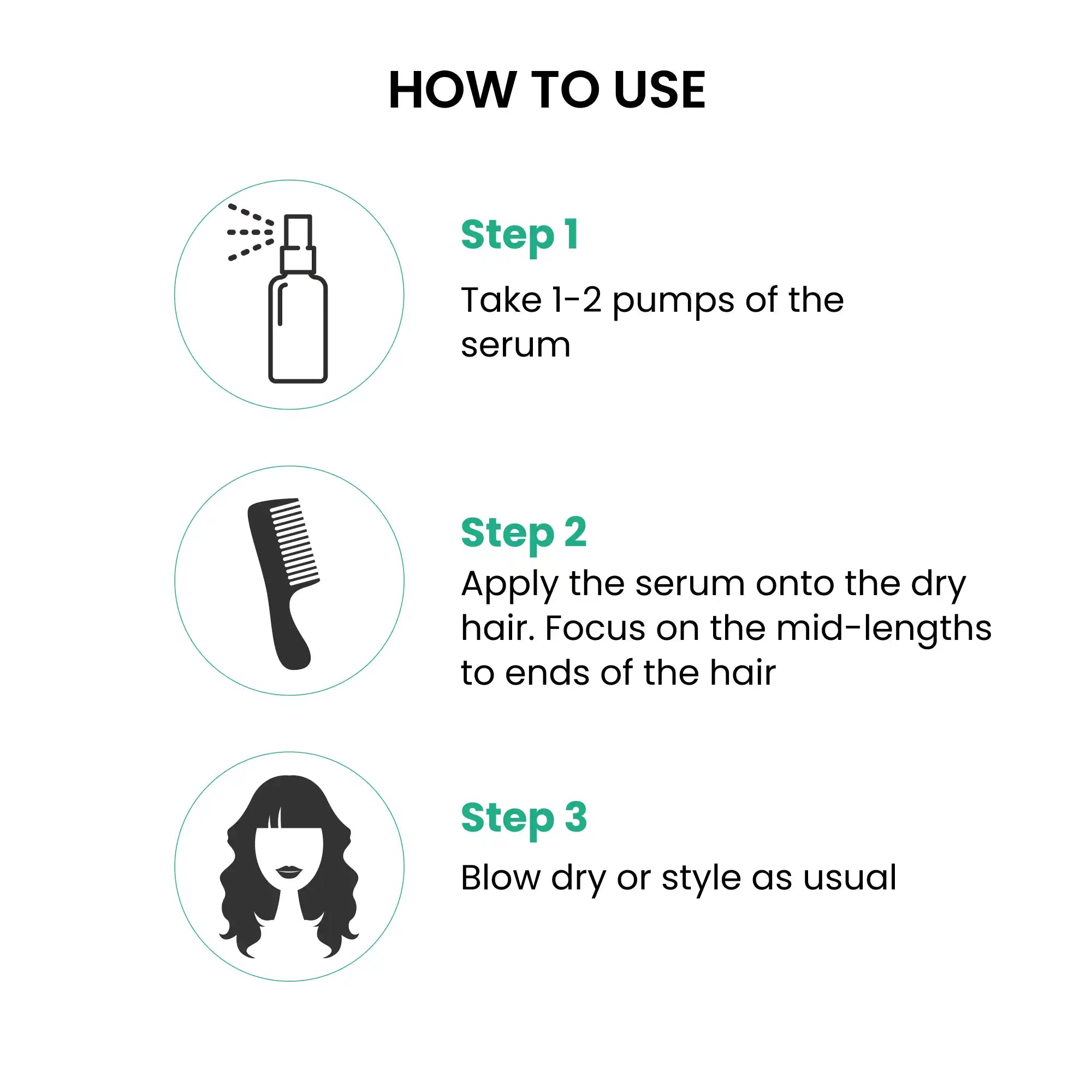 how to use ThriveCo Frizz Tamer Serum for frizzy hair