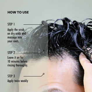 how to use thriveco scalp scrub for dandruff