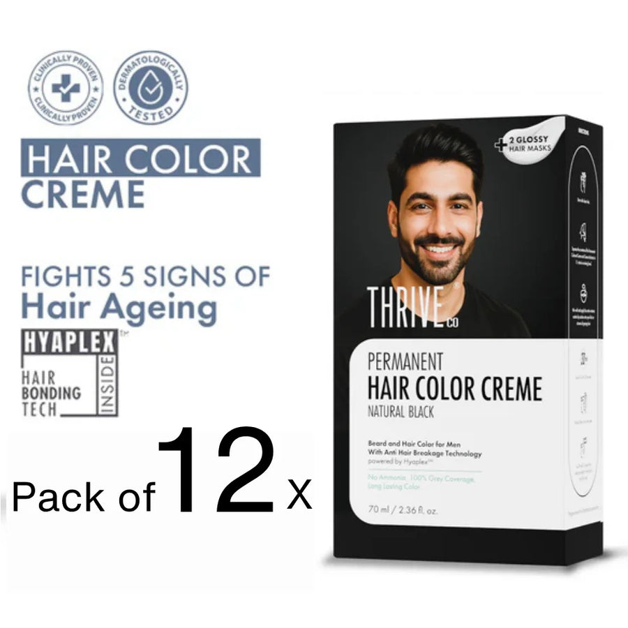 Permanent Hair Color Creme For Men & Women