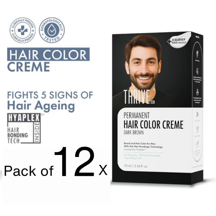 Permanent Hair Color Creme For Men & Women