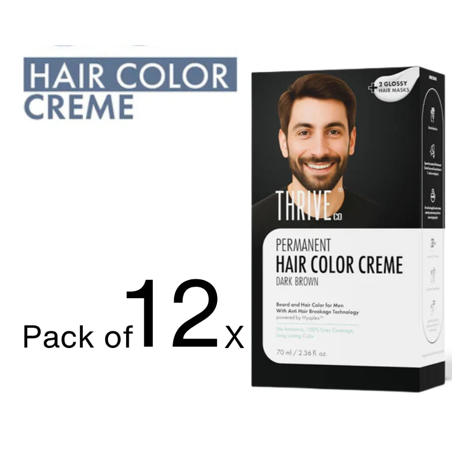 Permanent Hair Color Creme For Men & Women