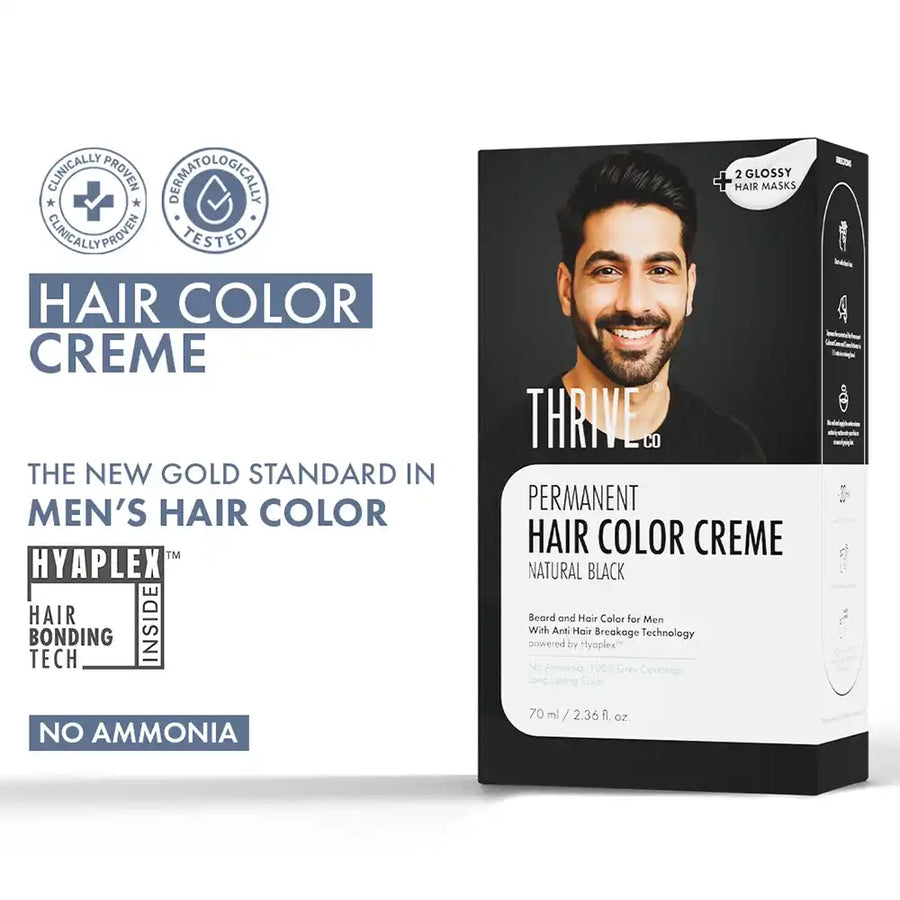 Dark Brown Permanent Hair Color Creme, 70 ml