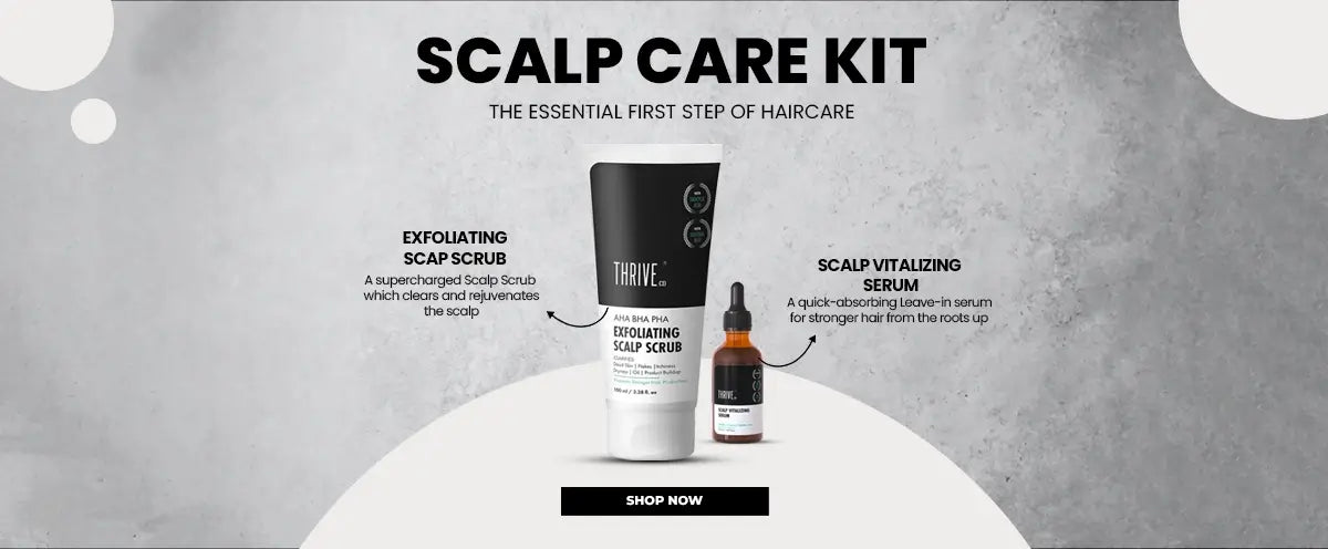 ThriveCo Scalp Care Kit for healthy scalp with Exfoliating Scalp Scrub and Scalp Vitalizing Serum