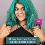 steal hearts with havana teal semi permanent hair color 