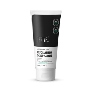 thriveco exfoliating scalp scrub for flaky, itchy & dry scalp