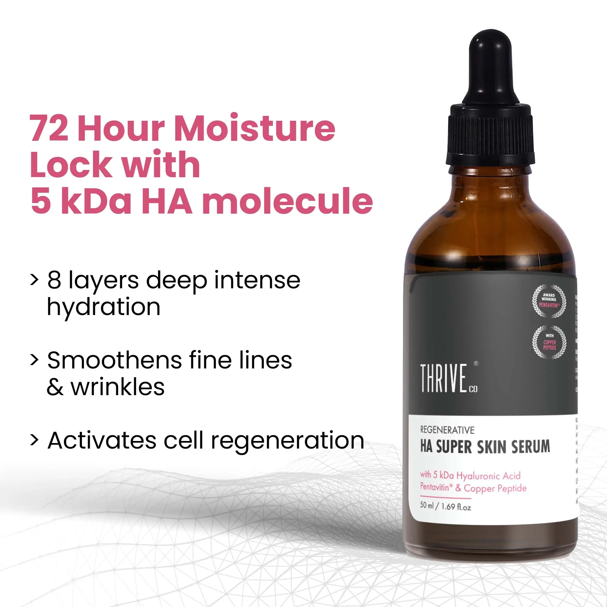 ThriveCo Regenerative 5Kda Hyaluronic Acid Super Skin Serum 50 ml