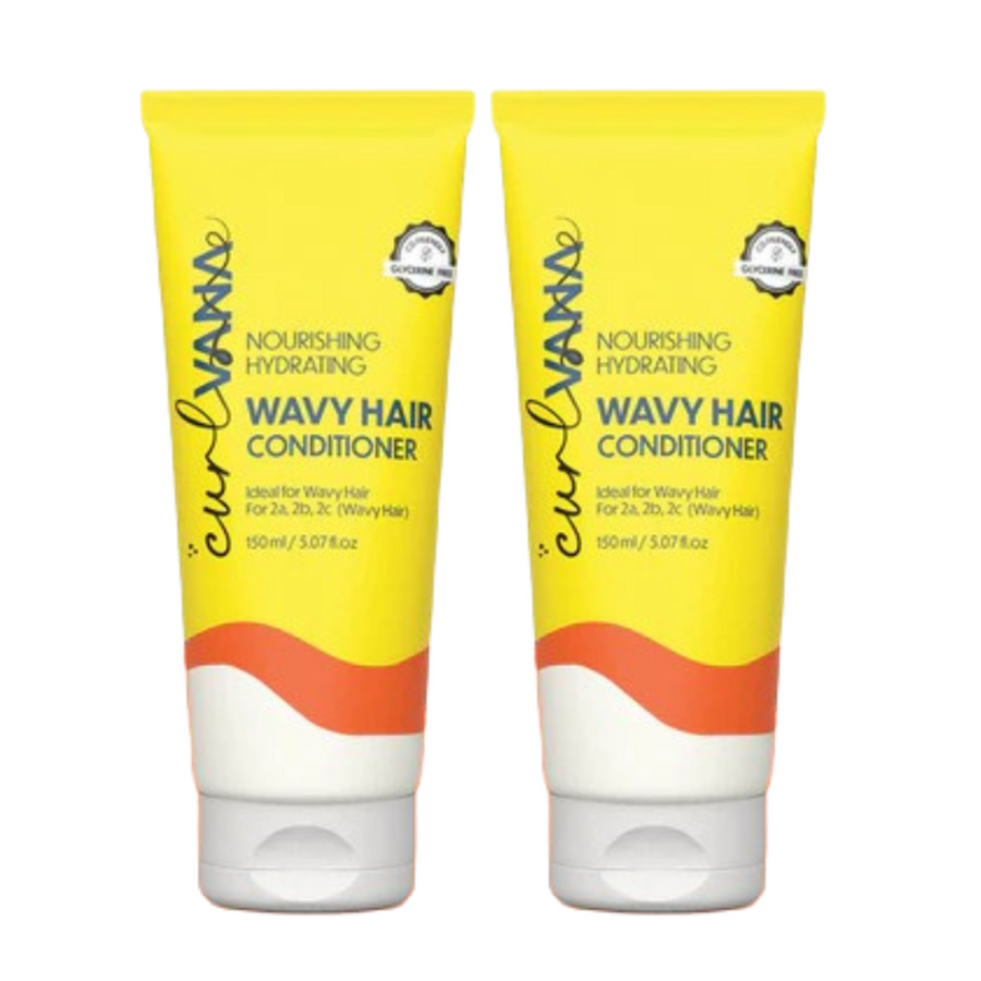 Curlvana Nourishing Hydrating Wavy Hair Conditioner, Pack of 2, 150ml each